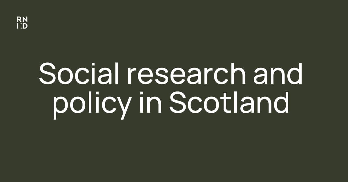 social research jobs scotland