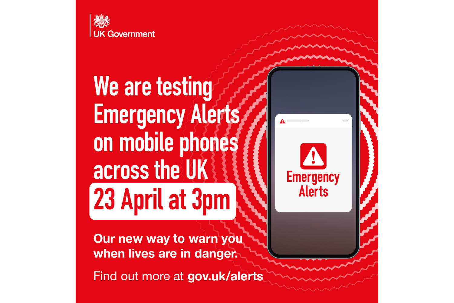 UK Emergency Alerts test how loud will it be? RNID