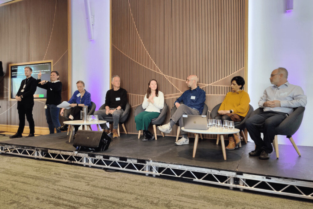 Representatives from Netflix, BBC, ITV and RNIB and RNID’s Inclusion Policy Advisor, Natasha Robinson (fifth from the left) representing RNID. 