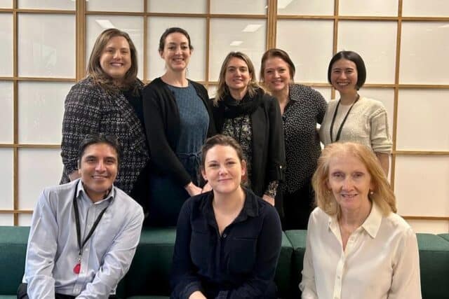Staff members from RNID and Shionogi.