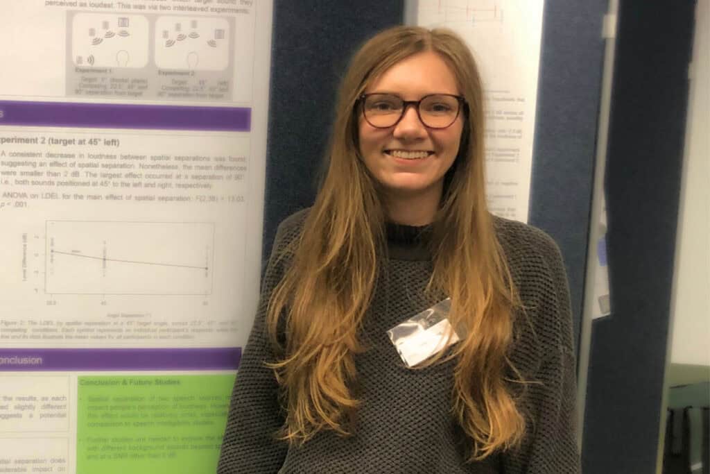 RNID-funded PhD student Emma Foottit