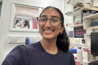 RNID-funded PhD student at King’s College London, Karishma Panchani
