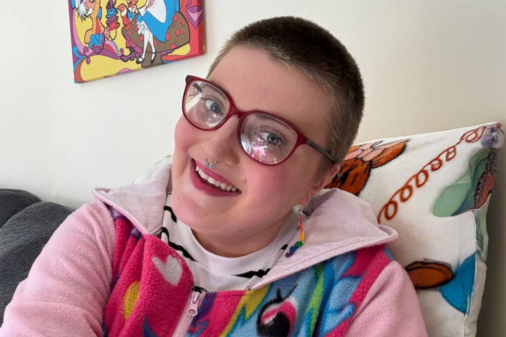 Storyteller, Charlotte smiling at the camera