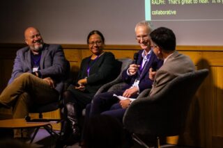 A panel discussion at RNID's Hearing Therapeutics Summit.