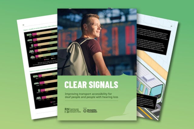 The cover of the RNID Clear Signals report