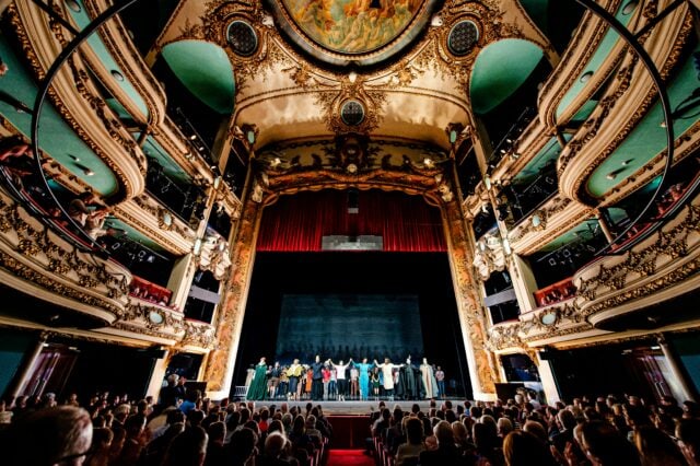 A theatre stage